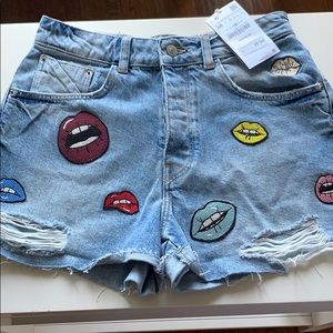 Zara Jean Shorts with Patches